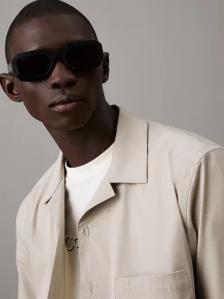 Calvin Klein Modifizierte rechteckige Sonnenbrille CK24511S^Damen Sonnenbrillen|BademodeFrisch Eingetroffen