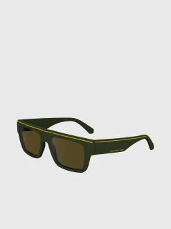 Calvin Klein Modifizierte rechteckige Sonnenbrille CKJ24603S^Herren Sonnenbrillen