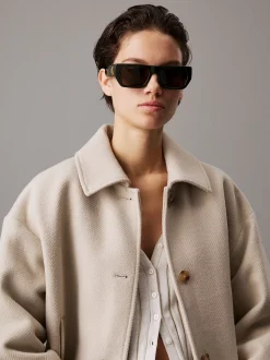 Calvin Klein Modifizierte rechteckige Sonnenbrille CKJ24625S^Damen Sonnenbrillen|Sonnenbrillen