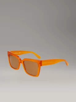 Calvin Klein Modifizierte rechteckige Sonnenbrille CKJ24606S^Damen Sonnenbrillen