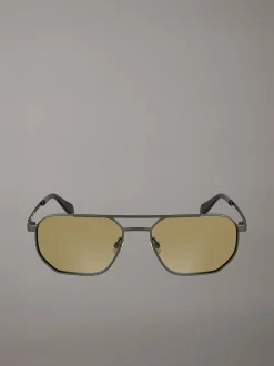 Calvin Klein Modifizierte rechteckige Sonnenbrille CKJ25202S^Damen Sonnenbrillen|Sonnenbrillen