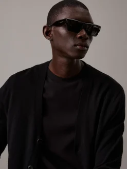 Calvin Klein Modifizierte rechteckige Sonnenbrille CK24532S^Herren Sonnenbrillen