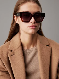 Calvin Klein Modifizierte rechteckige Sonnenbrille CK24533S^Damen Sonnenbrillen