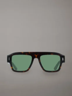 Calvin Klein Modifizierte rechteckige Sonnenbrille CK25509S^Herren Sonnenbrillen