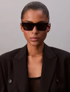 Calvin Klein Modifizierte rechteckige Sonnenbrille CK25510S^Damen Sonnenbrillen|Sonnenbrillen