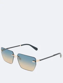 Calvin Klein Modifizierte rechteckige Sonnenbrille CKJ25207S^Damen Sonnenbrillen|Sonnenbrillen