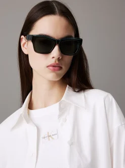 Calvin Klein Modifizierte rechteckige Sonnenbrille CKJ24609S^Damen Sonnenbrillen|Sonnenbrillen
