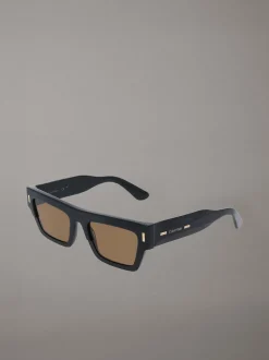 Calvin Klein Modifizierte rechteckige Sonnenbrille CK25510S^Damen Sonnenbrillen|BademodeFrisch Eingetroffen