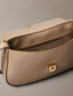 Calvin Klein Monogramm-Beutel aus Wildleder mit Kettenriemen^Damen Umhängetaschen|Taschen