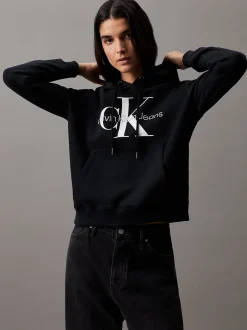 Calvin Klein Monogramm-Hoodie^Damen Sweatshirts & Hoodies