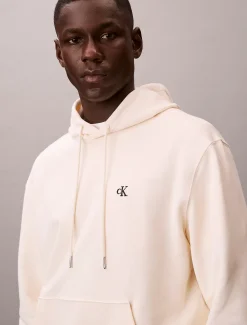 Calvin Klein Monogramm-Hoodie aus Baumwoll-Frottee^Herren Hoodies & Sweatshirts