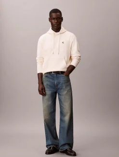 Calvin Klein Monogramm-Hoodie aus Baumwoll-Frottee^Herren Hoodies & Sweatshirts