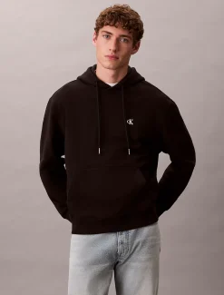 Calvin Klein Monogramm-Hoodie aus Baumwoll-Frottee^Herren Hoodies & Sweatshirts
