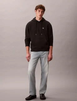 Calvin Klein Monogramm-Hoodie aus Baumwoll-Frottee^Herren Hoodies & Sweatshirts