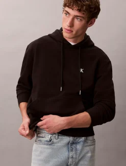 Calvin Klein Monogramm-Hoodie aus Baumwoll-Frottee^Herren Hoodies & Sweatshirts