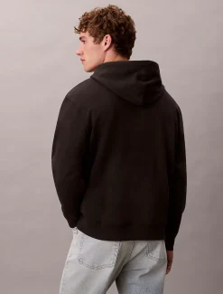 Calvin Klein Monogramm-Hoodie aus Baumwoll-Frottee^Herren Hoodies & Sweatshirts