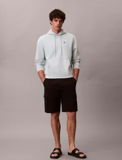 Calvin Klein Monogramm-Hoodie aus Baumwoll-Frottee^Herren Hoodies & Sweatshirts