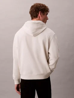 Calvin Klein Monogramm-Hoodie aus Baumwoll-Frottee^Herren Hoodies & Sweatshirts
