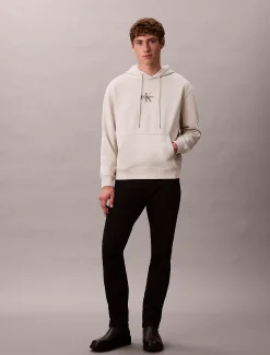 Calvin Klein Monogramm-Hoodie aus Baumwoll-Frottee^Herren Hoodies & Sweatshirts
