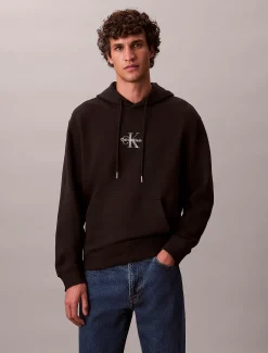 Calvin Klein Monogramm-Hoodie aus Baumwoll-Frottee^Herren Hoodies & Sweatshirts
