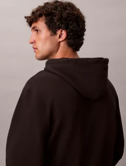 Calvin Klein Monogramm-Hoodie aus Baumwoll-Frottee^Herren Hoodies & Sweatshirts