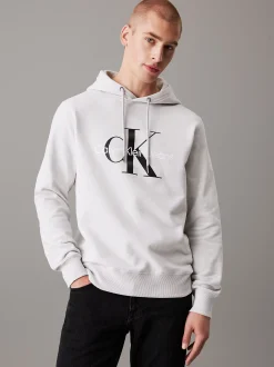 Calvin Klein Monogramm-Hoodie aus Fleece^Herren Hoodies & Sweatshirts