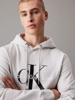 Calvin Klein Monogramm-Hoodie aus Fleece^Herren Hoodies & Sweatshirts