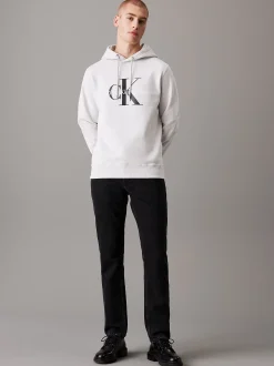 Calvin Klein Monogramm-Hoodie aus Fleece^Herren Hoodies & Sweatshirts