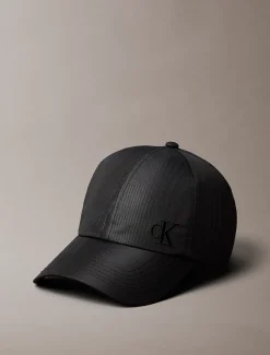 Calvin Klein Monogramm-Kappe mit Stickerei aus Moiré^Damen Hüte & MützenFrisch Eingetroffen