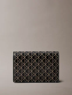 Calvin Klein Monogramm-Logo-Akkordeon-Kartenetui^Damen Geldbörsen & Etuis