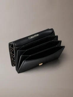 Calvin Klein Monogramm-Logo-Akkordeon-Kartenetui^Damen Geldbörsen & Etuis
