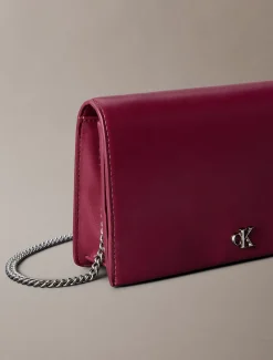 Calvin Klein Monogramm-Portemonnaie mit Kettenriemen^Damen Geldbörsen & Etuis