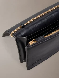 Calvin Klein Monogramm-Portemonnaie mit Kettenriemen^Damen Geldbörsen & Etuis