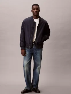 Calvin Klein Monogramm-Pullover aus gerippter Baumwolle^Herren Strickdesigns