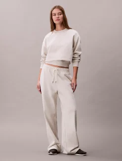 Calvin Klein Monogramm-Sweatshirt aus Baumwoll-Frottee^Damen Sweatshirts & Hoodies