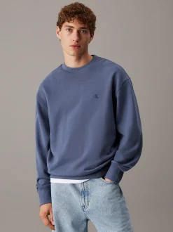 Calvin Klein Monogramm-Sweatshirt aus Baumwoll-Frottee^Herren Hoodies & Sweatshirts