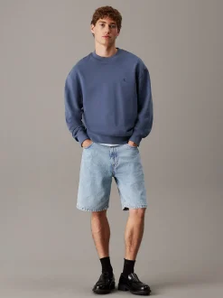 Calvin Klein Monogramm-Sweatshirt aus Baumwoll-Frottee^Herren Hoodies & Sweatshirts