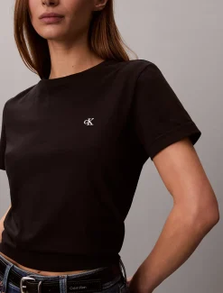 Calvin Klein Monogramm-T-Shirt^Damen T-shirts & Tops