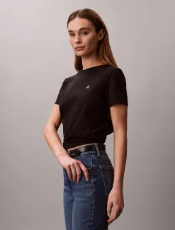 Calvin Klein Monogramm-T-Shirt^Damen T-shirts & Tops