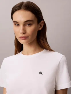 Calvin Klein Monogramm-T-Shirt^Damen T-shirts & Tops