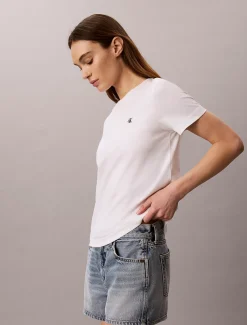 Calvin Klein Monogramm-T-Shirt^Damen T-shirts & Tops
