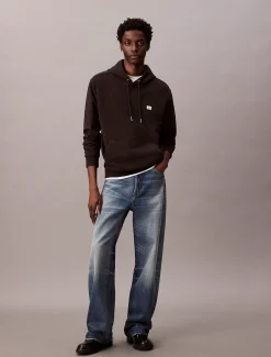 Calvin Klein Monologo-Hoodie aus Frottee^Herren Hoodies & Sweatshirts