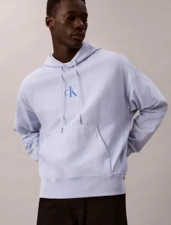 Calvin Klein Monologo-Hoodie aus hochwertigem Fleece^Herren Hoodies & Sweatshirts