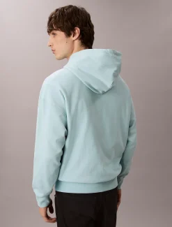 Calvin Klein Monologo-Hoodie aus hochwertigem Fleece^Herren Hoodies & Sweatshirts