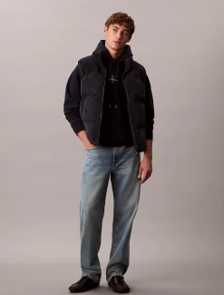 Calvin Klein Monologo-Hoodie aus hochwertigem Fleece^Herren Hoodies & Sweatshirts