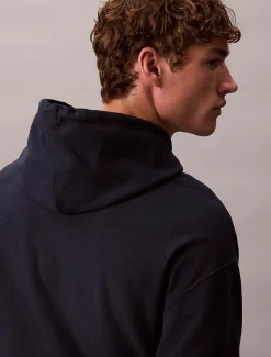 Calvin Klein Monologo-Hoodie aus hochwertigem Fleece^Herren Hoodies & Sweatshirts