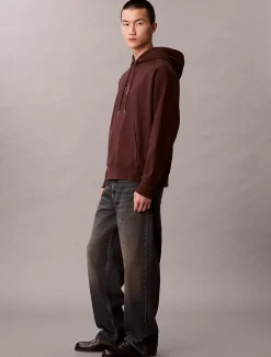 Calvin Klein Monologo-Hoodie aus hochwertigem Fleece^Herren Hoodies & Sweatshirts