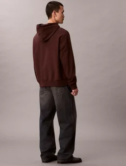 Calvin Klein Monologo-Hoodie aus hochwertigem Fleece^Herren Hoodies & Sweatshirts