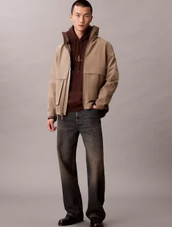 Calvin Klein Monologo-Hoodie aus hochwertigem Fleece^Herren Hoodies & Sweatshirts