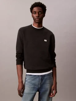 Calvin Klein Monologo-Sweatshirt aus Frottee^Herren Hoodies & Sweatshirts